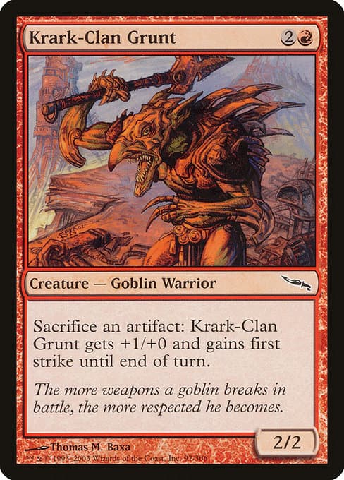 Krark-Clan Grunt 2003 Magic: The Gathering Mirrodin