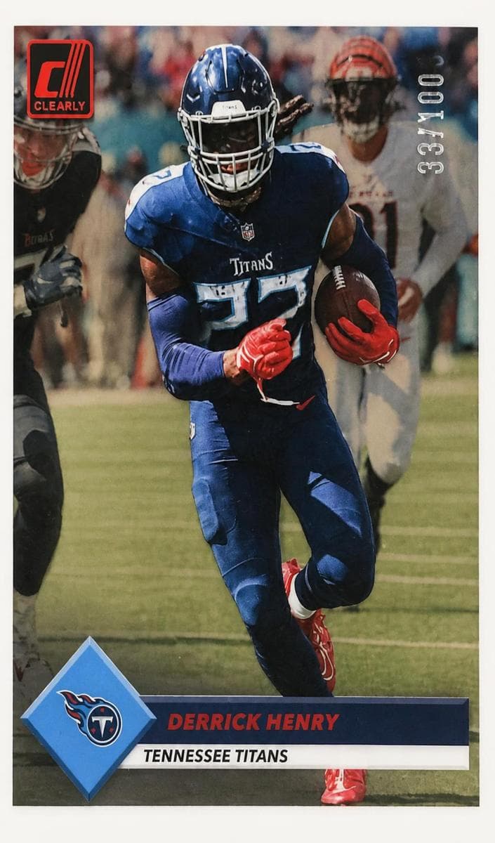 Derrick Henry 2023 panini Clearly Donruss