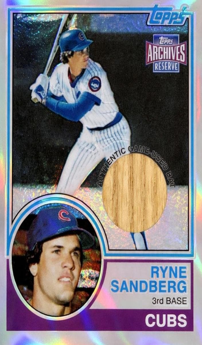 Ryne Sandberg 2001 topps Topps Archives Reserve