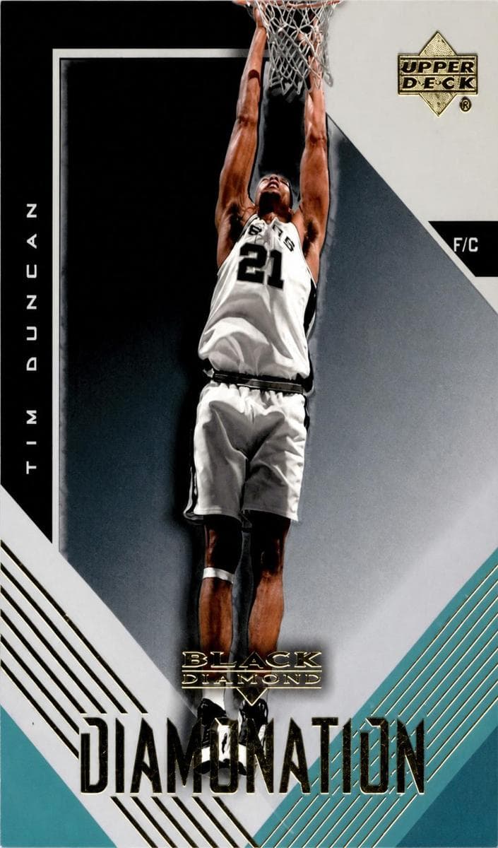 Tim Duncan 1999 upper-deck Black Diamond