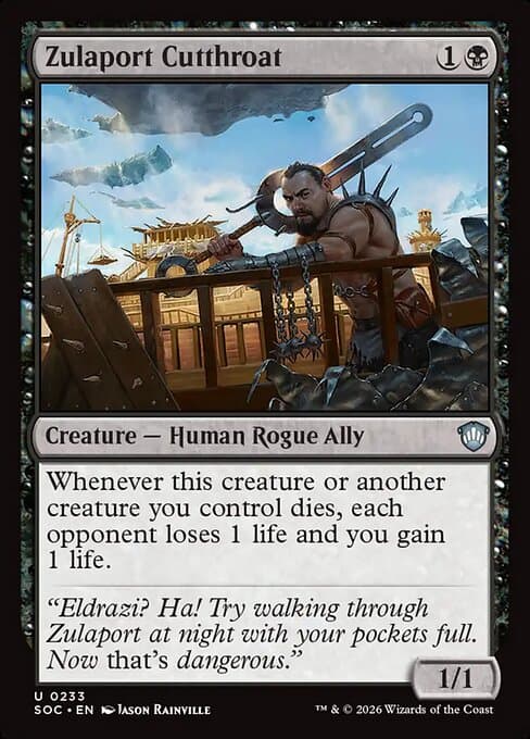 Zulaport Cutthroat 2024 Magic: The Gathering Bloomburrow Commander