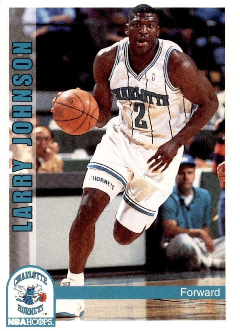 Larry Johnson 1992 panini Hoops