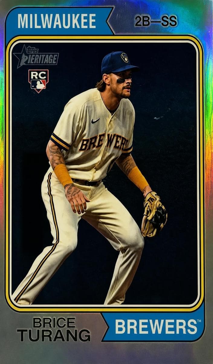 Brice Turang 2023 topps Topps Heritage