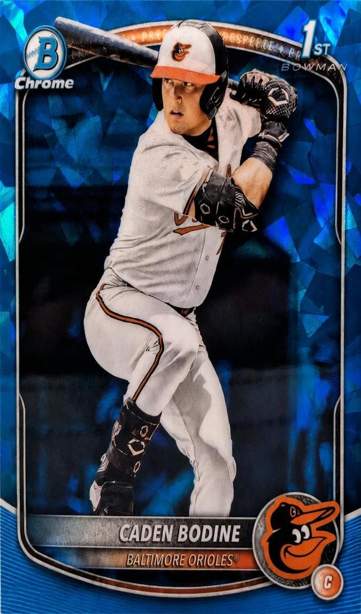Caden Bodine 2025 bowman Bowman Draft Sapphire