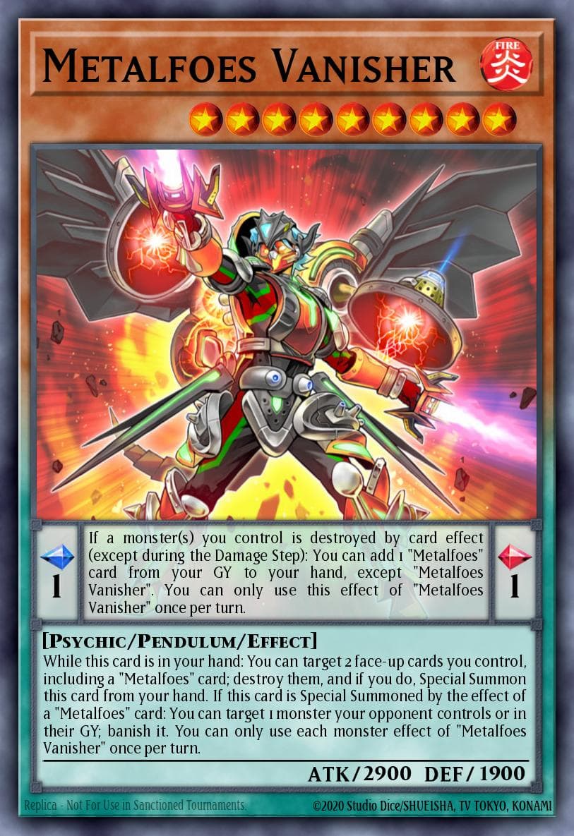 Metalfoes Vanisher 2021 Yu-Gi-Oh! Blazing Vortex