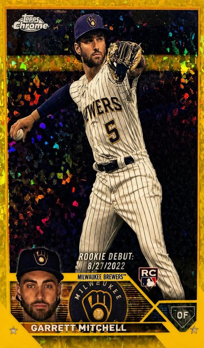 Garrett Mitchell 2023 topps Topps Chrome Update