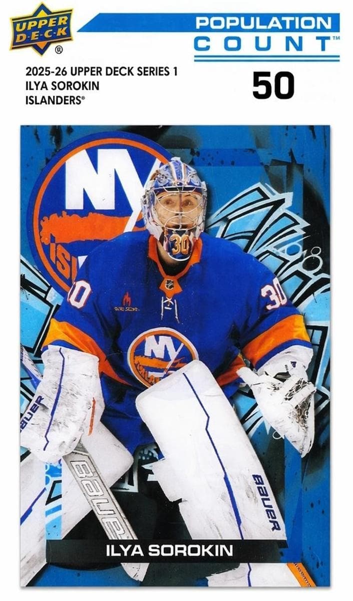 Ilya Sorokin trading card