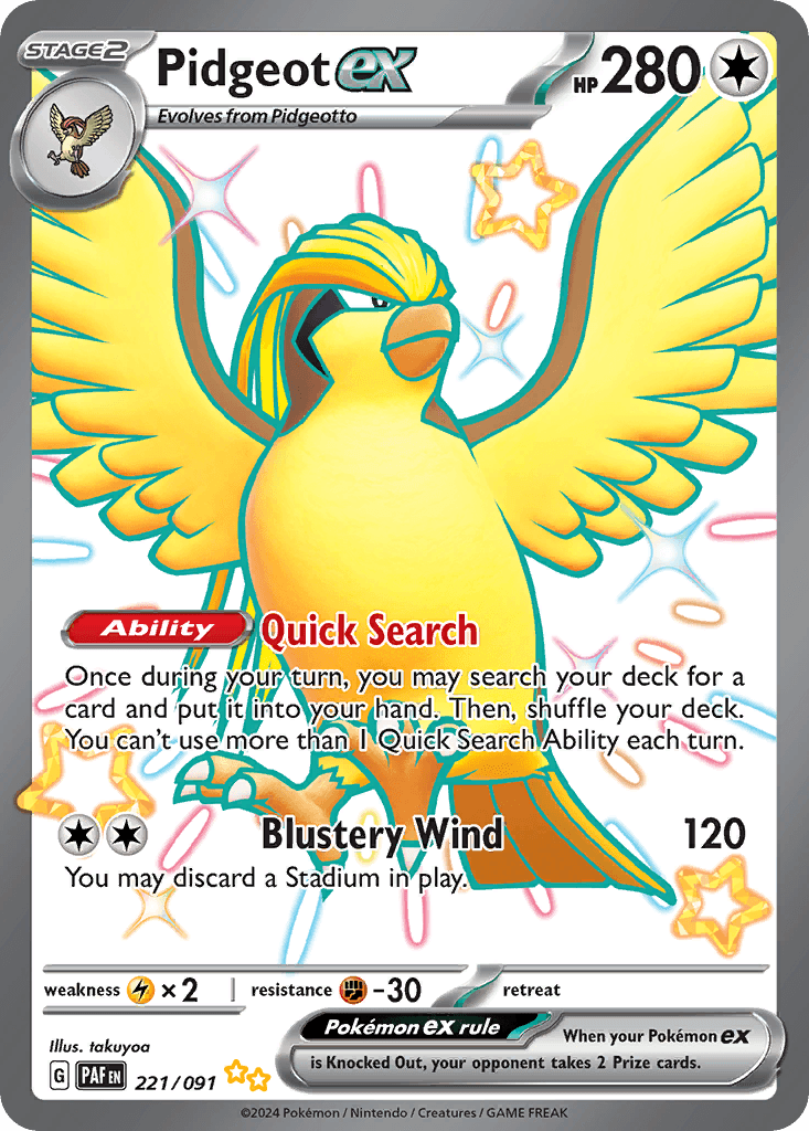 Pidgeot ex 2025 Pokemon