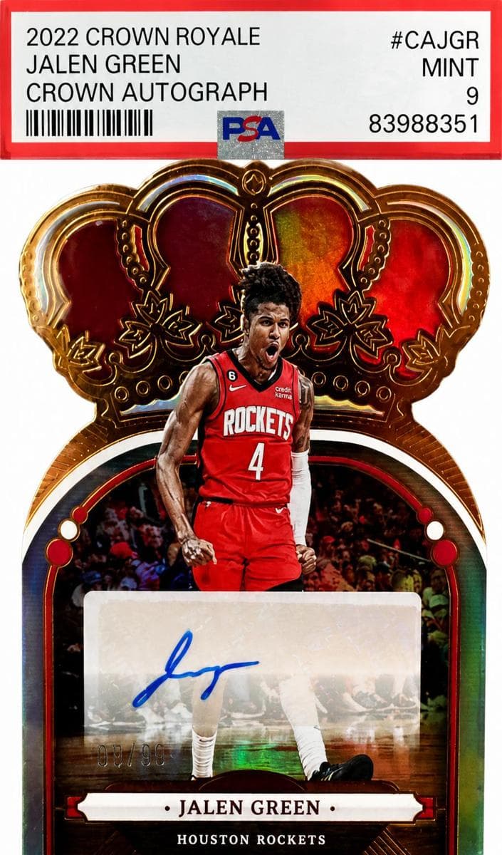 Jalen Green 2022 panini Panini Crown Royale
