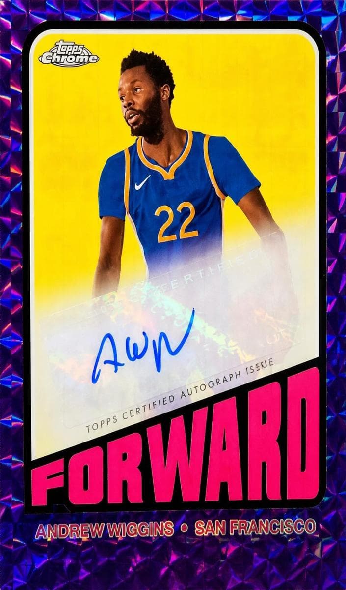 Andrew Wiggins 2023 topps Topps Chrome