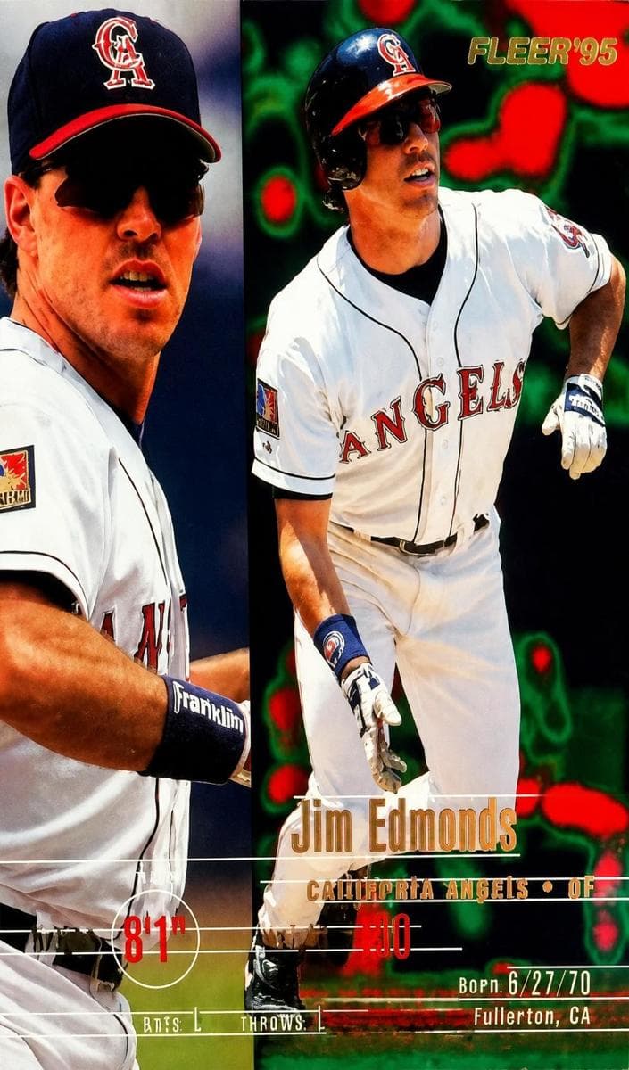 Jim Edmonds 1995 fleer