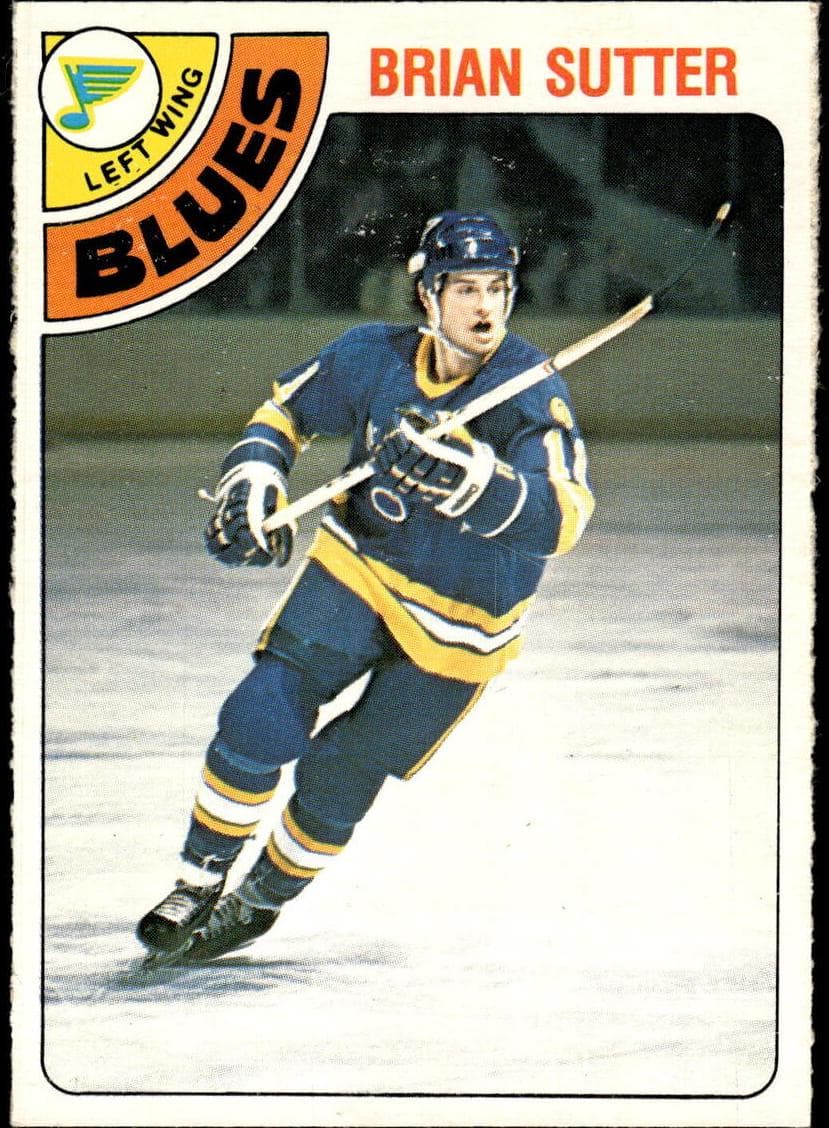 Brian Sutter 1978 topps O-Pee-Chee