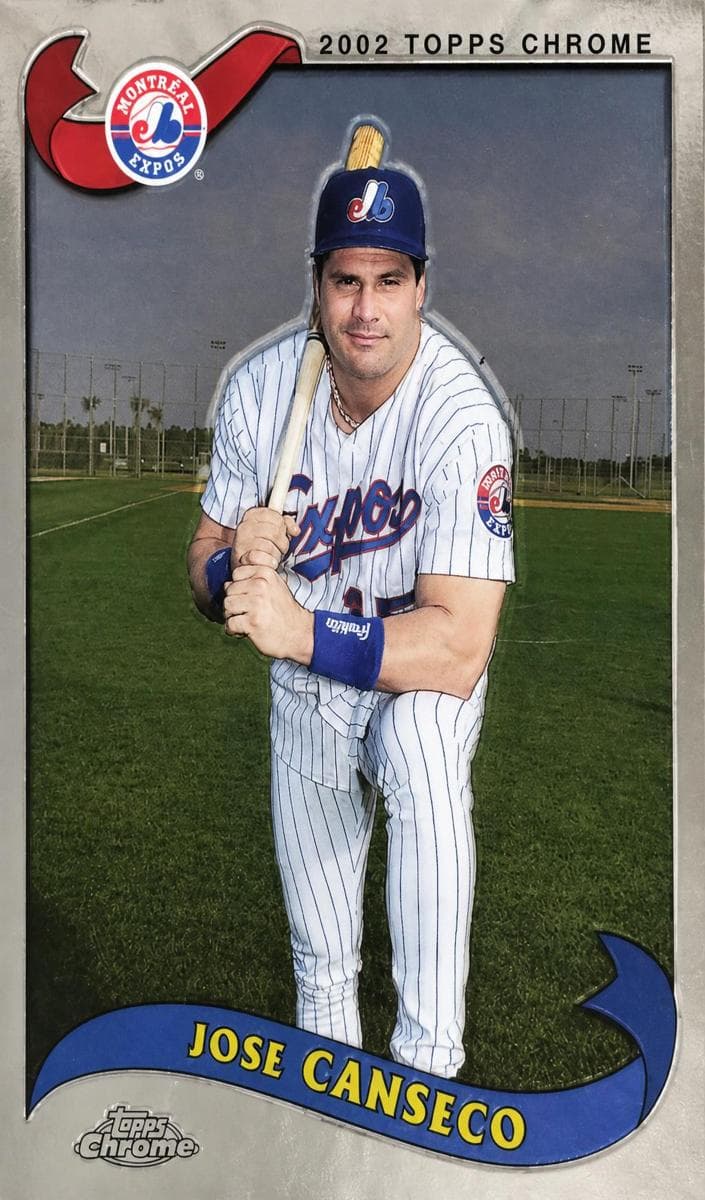 Jose Canseco 2002 topps Topps Chrome