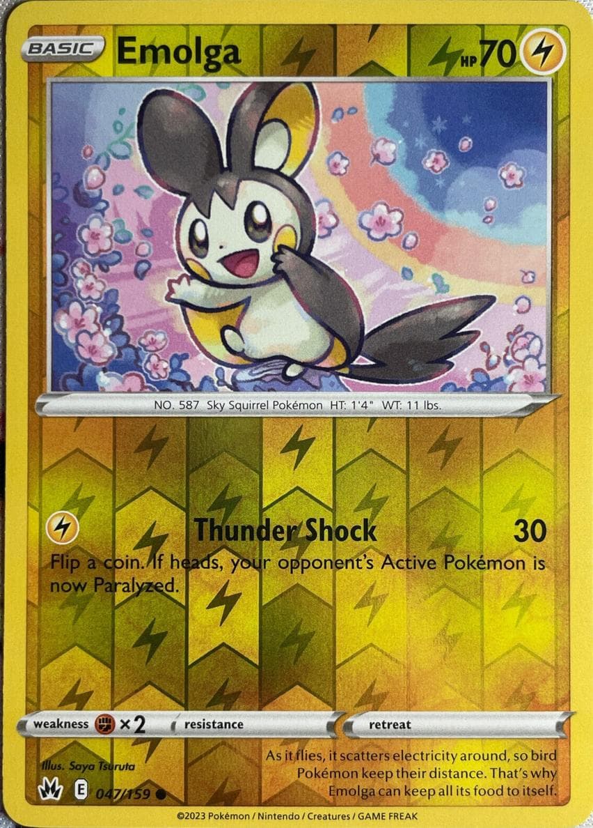 Emolga trading card
