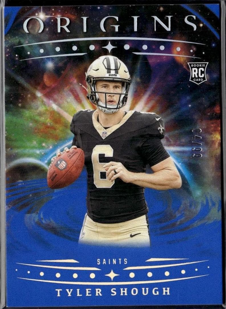 Tyler Shough 2025 Panini Black rookie card