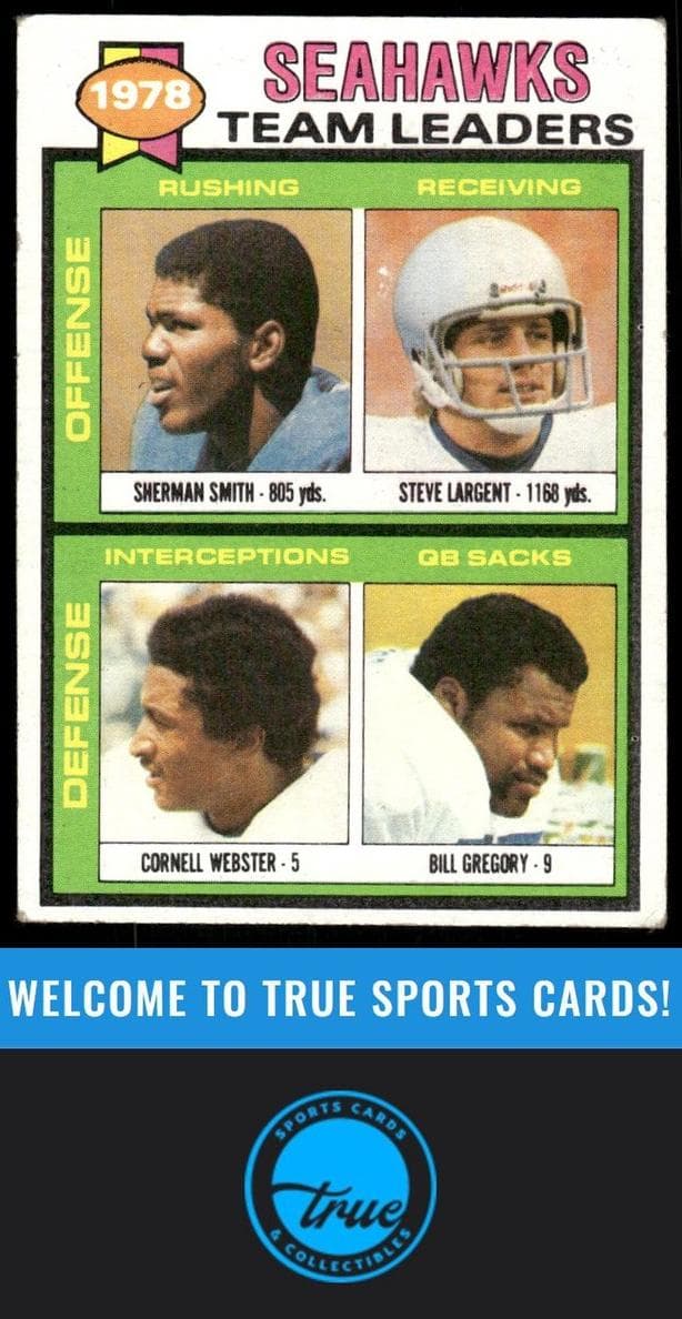 Seahawks Team Leaders / Checklist (Sherman Smith / Steve Largent / Cornell Webster / Bill Gregory) #244