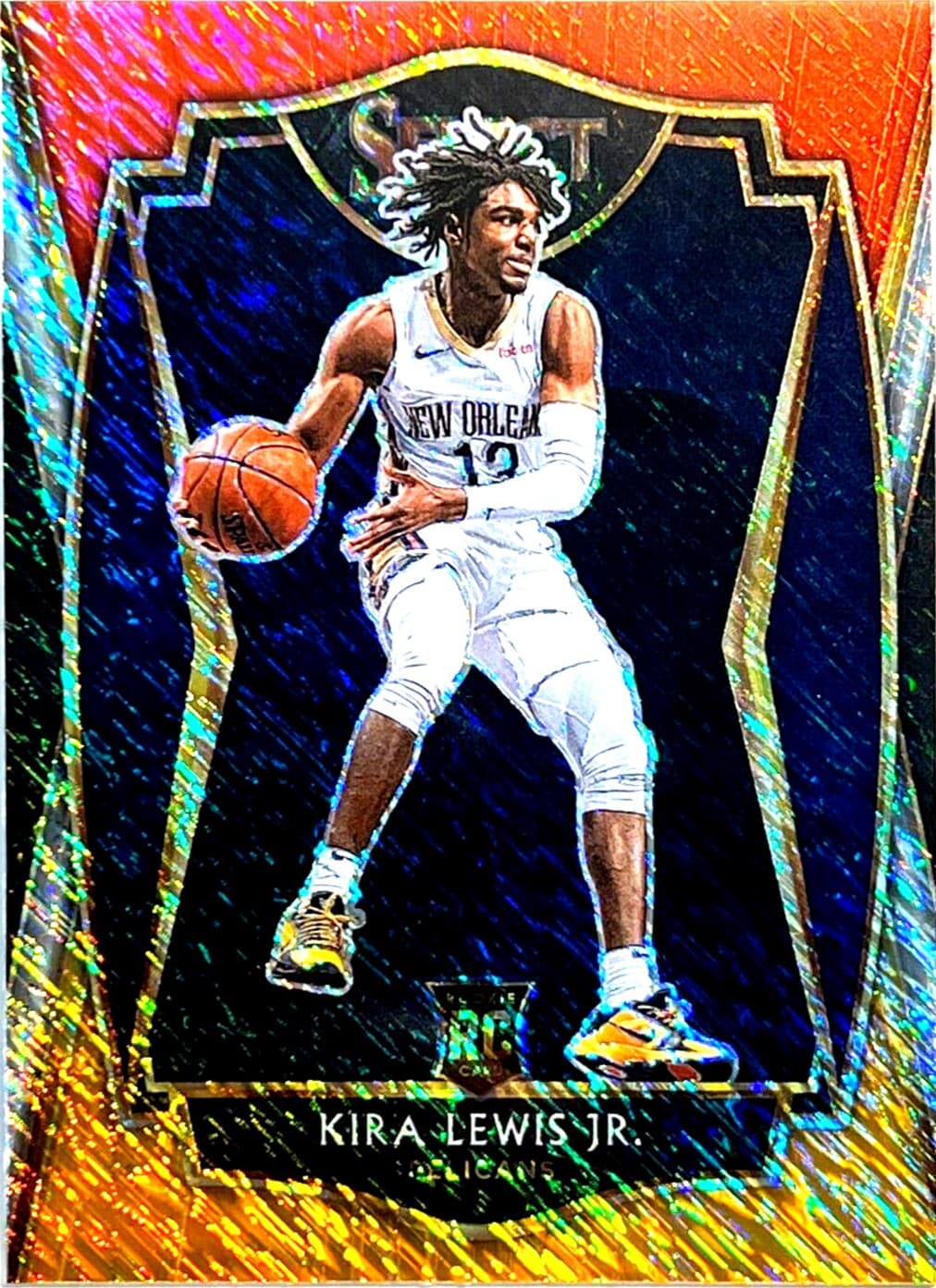 Basketball Red White 2020 Panini Select 2020 Panini Select orange-red-shimmer