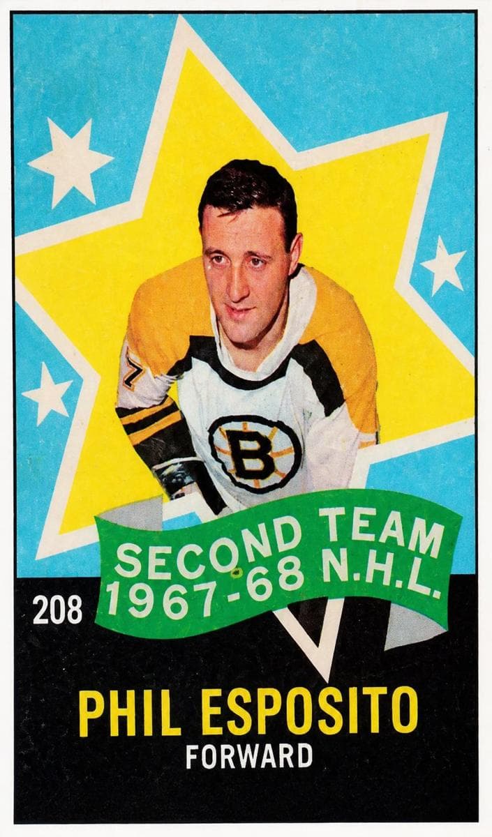 Phil Esposito 1968 topps O-Pee-Chee