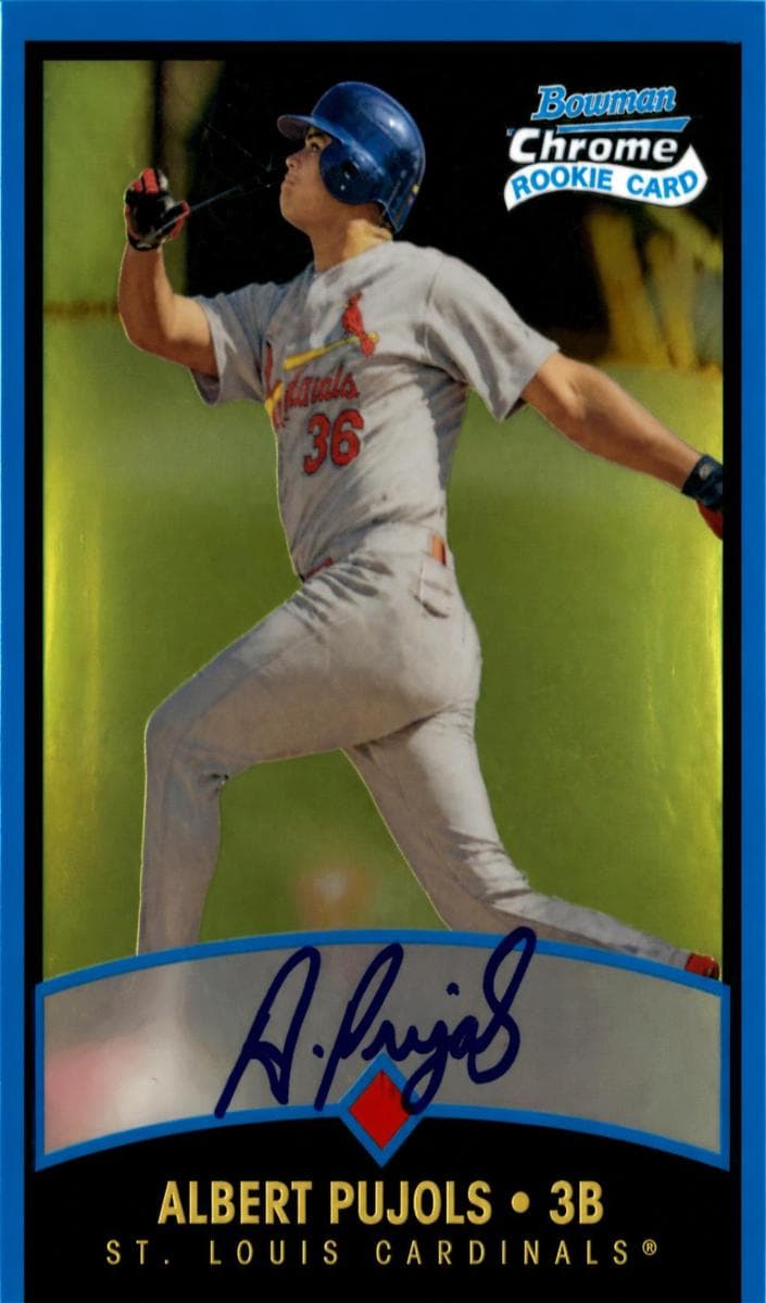 Albert Pujols 2001 bowman Bowman Chrome