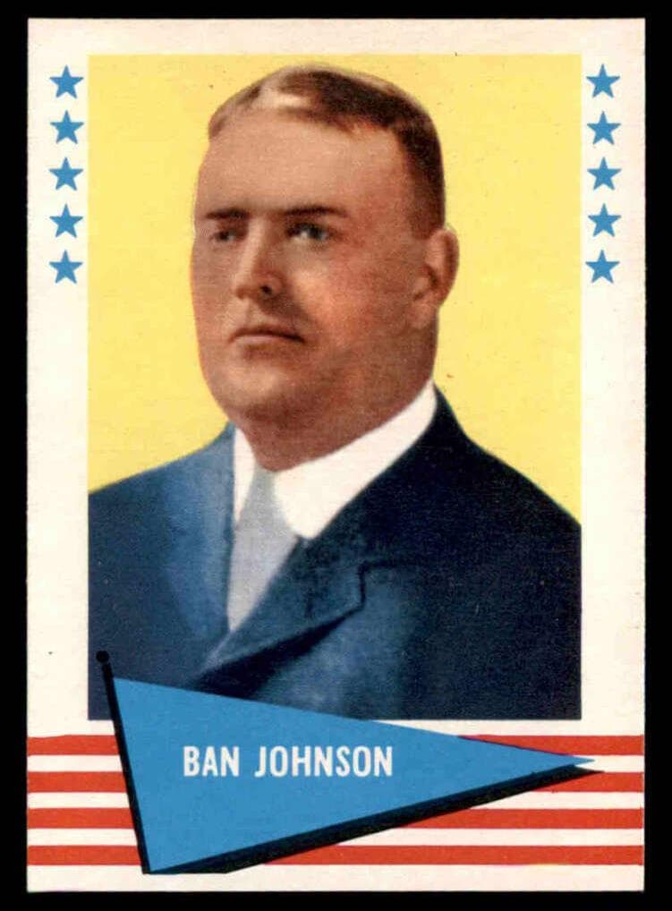 Ban Johnson 1961 fleer Fleer Baseball Greats