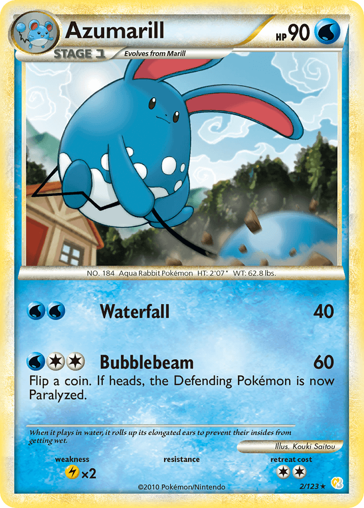Azumarill 2010 Pokemon HeartGold & SoulSilver
