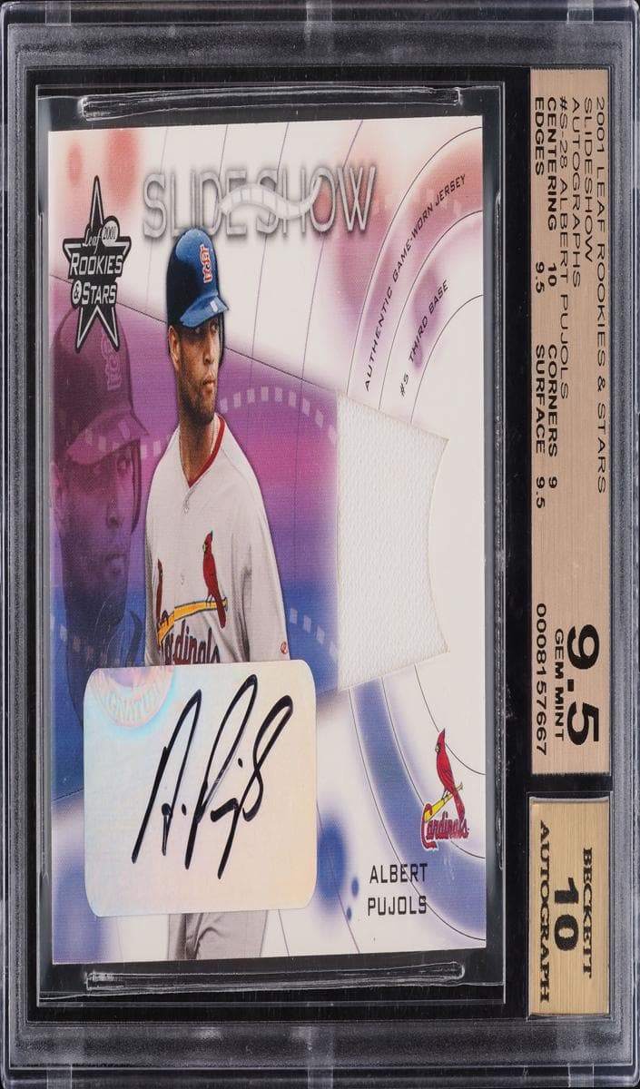Albert Pujols 2001 leaf