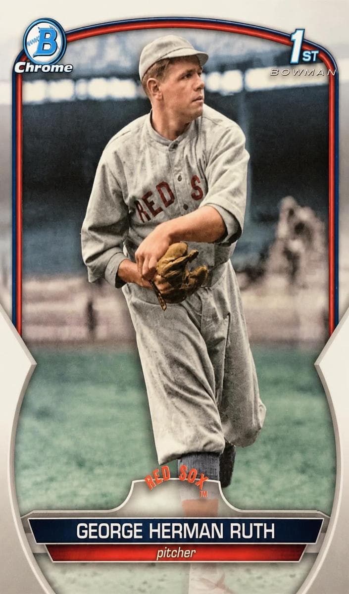 George Herman Ruth trading card