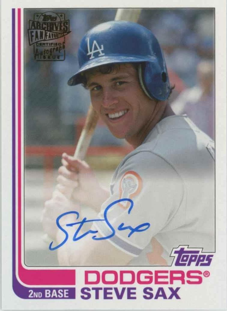 Steve Sax 2019 topps