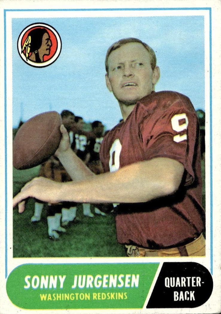 Sonny Jurgensen 1968 topps Topps