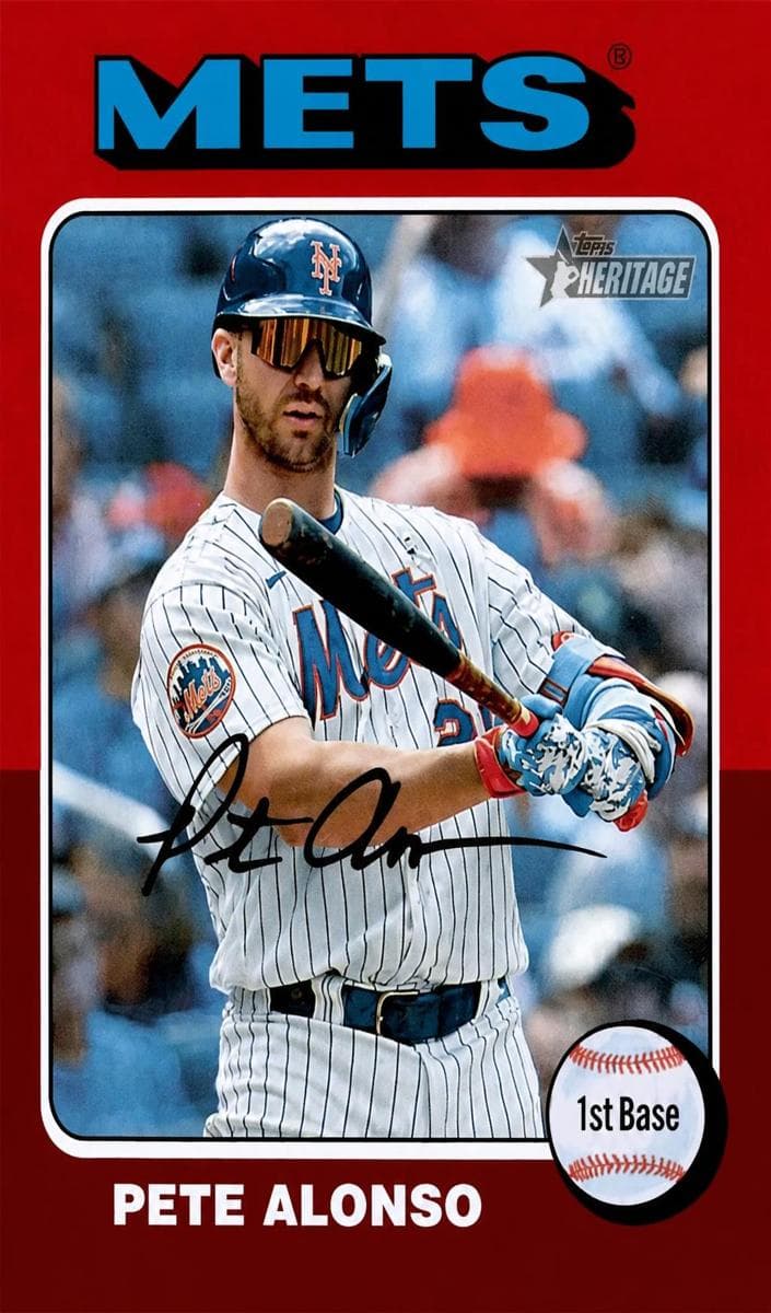 Pete Alonso 2024 topps Topps Heritage