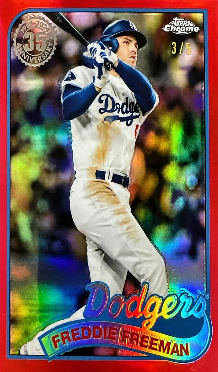Freddie Freeman 2024 topps Topps Chrome Update