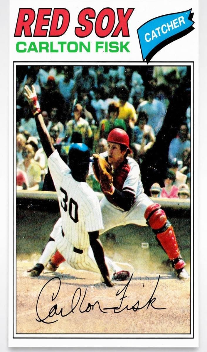 Carlton Fisk 1977 topps O-Pee-Chee