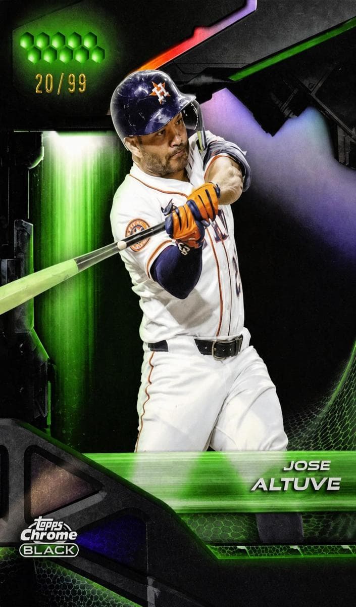 Jose Altuve 2026 topps Topps Chrome Black