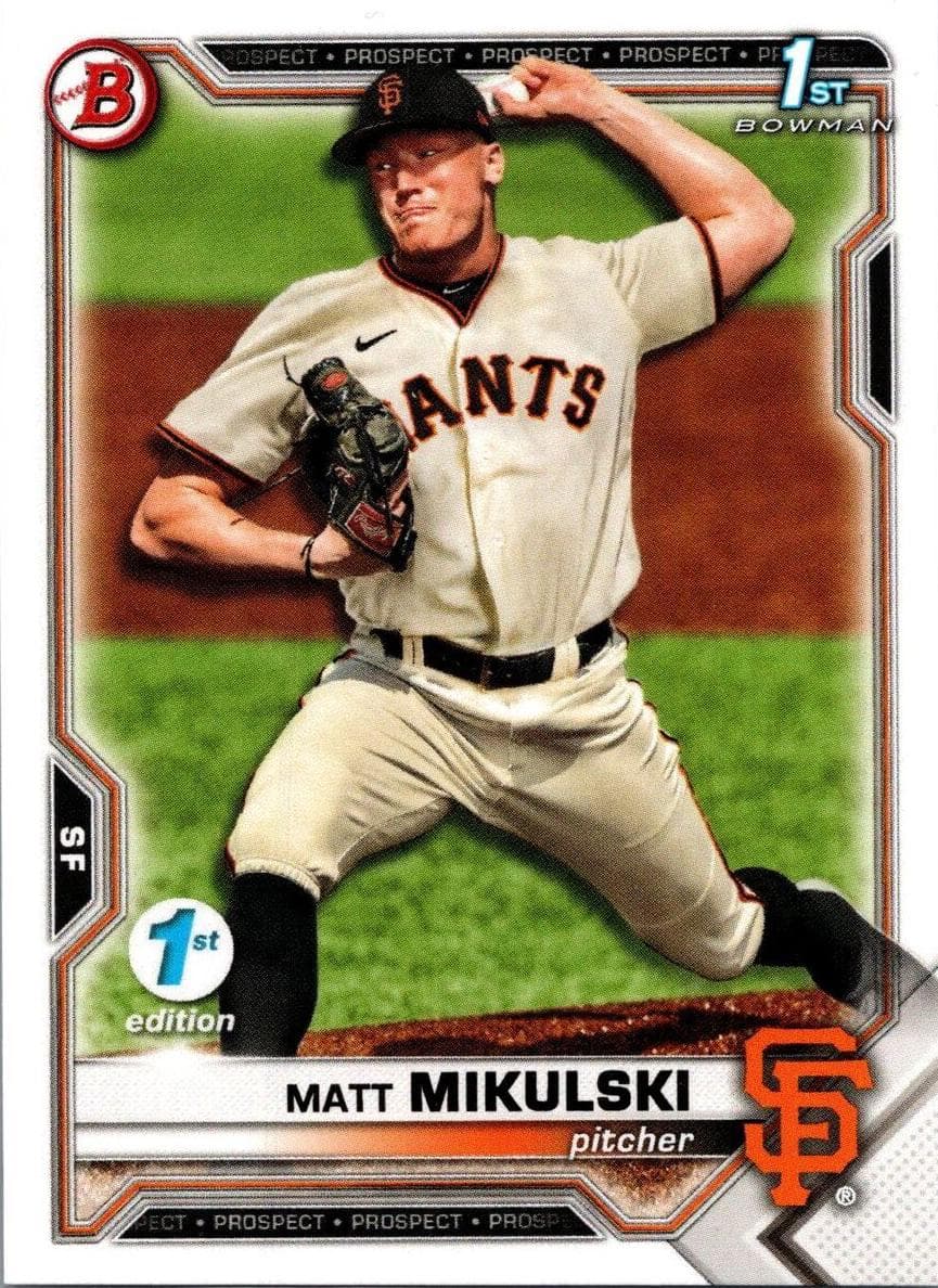 Matt Mikulski 2021 bowman Bowman Draft
