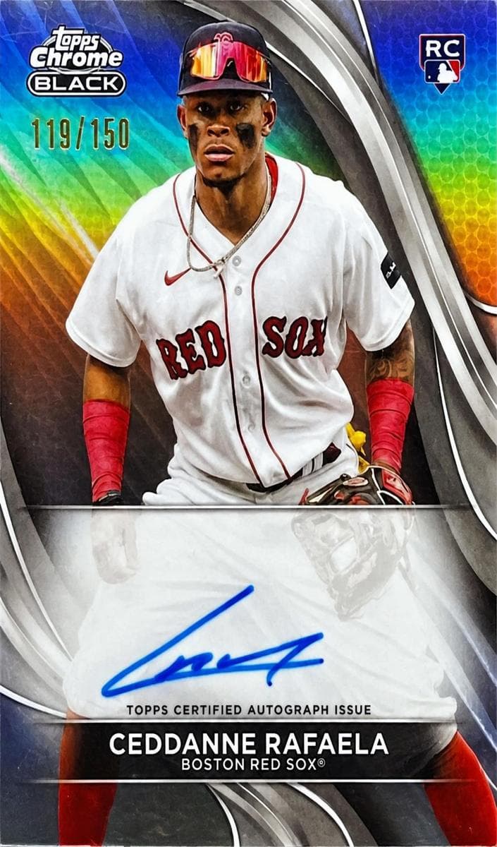 Ceddanne Rafaela 2024 topps Topps Chrome Black