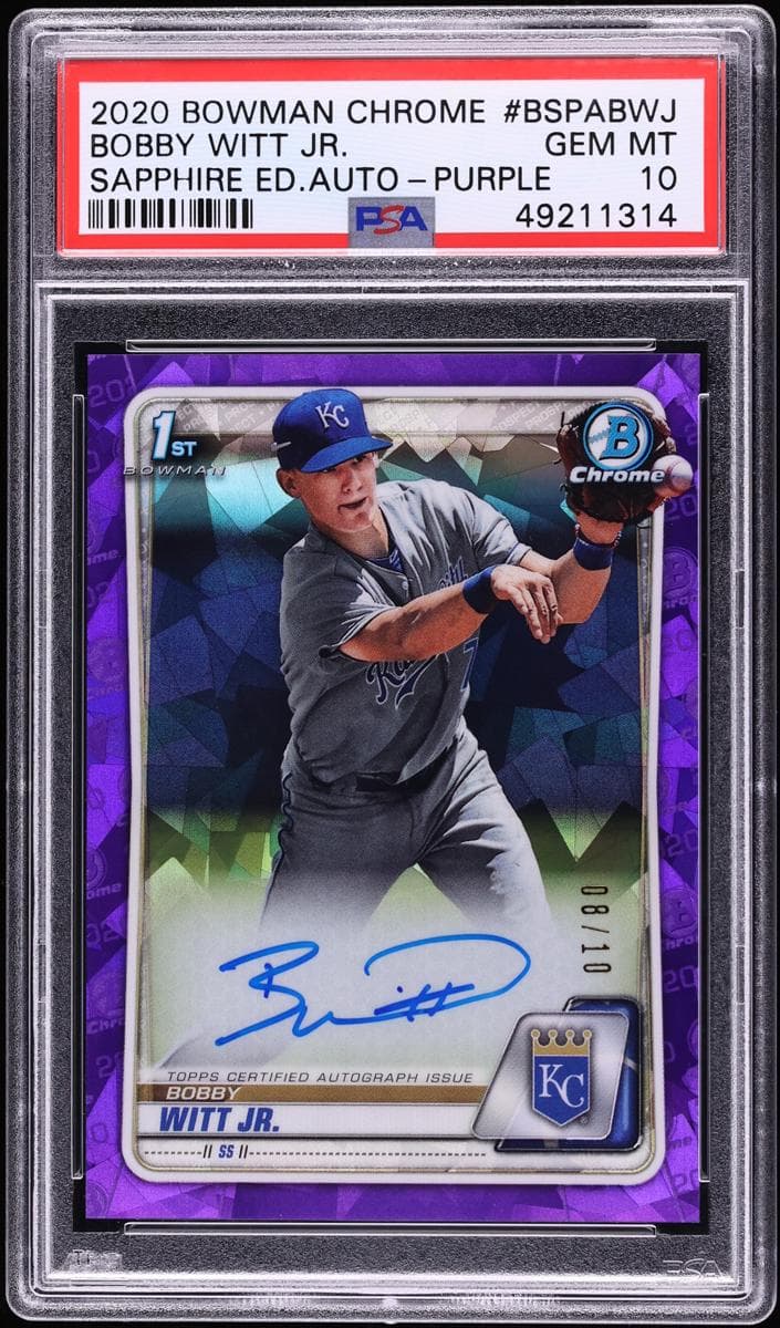 Bobby Witt Jr. 2020 bowman