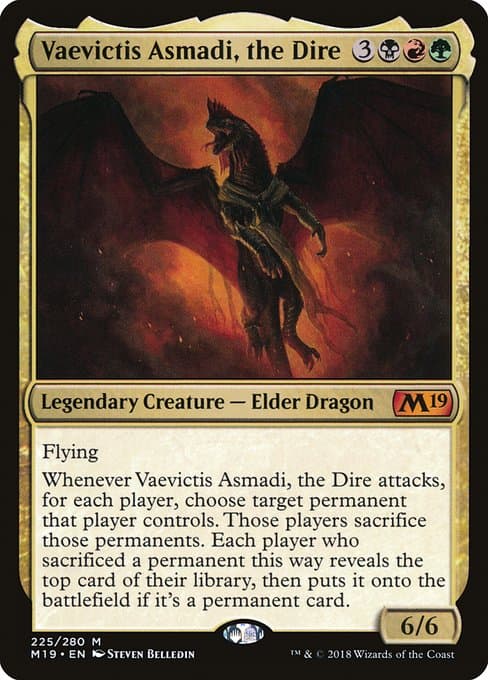 Vaevictis Asmadi, the Dire 2020 Magic: The Gathering The List Reprints