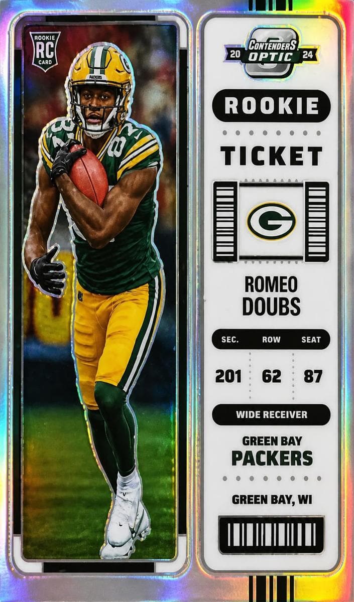 Romeo Doubs 2022 panini Panini Contenders Optic