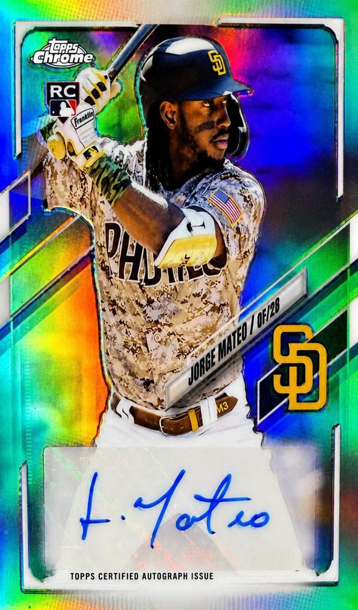 Jorge Mateo 2021 topps Topps Chrome Update