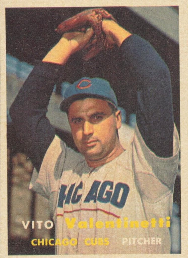 Vito Valentinetti 1957 topps Topps