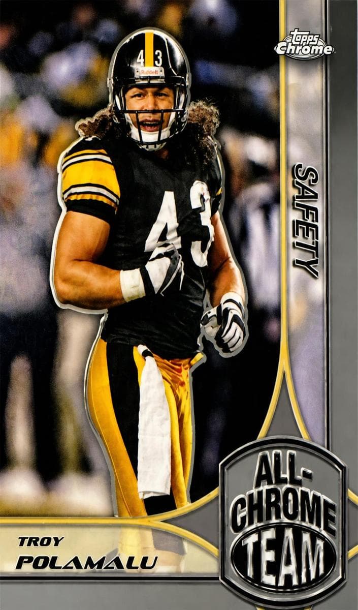 Troy Polamalu trading card