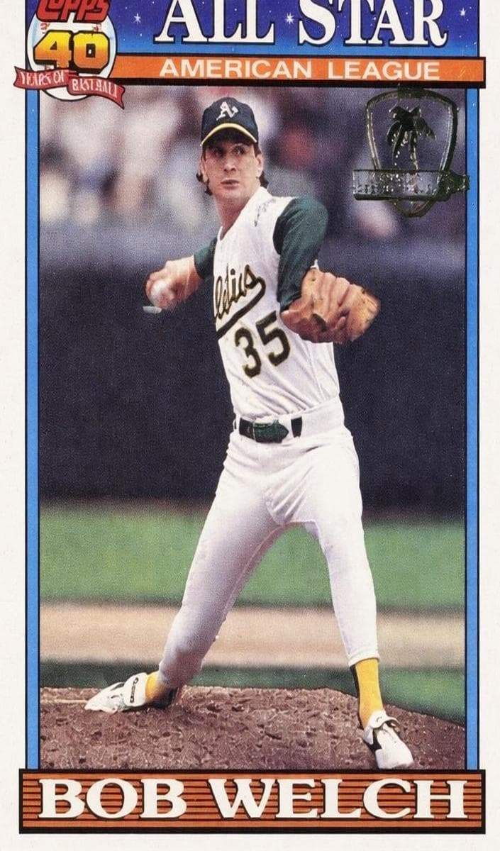 Bob Welch 1991 topps Topps