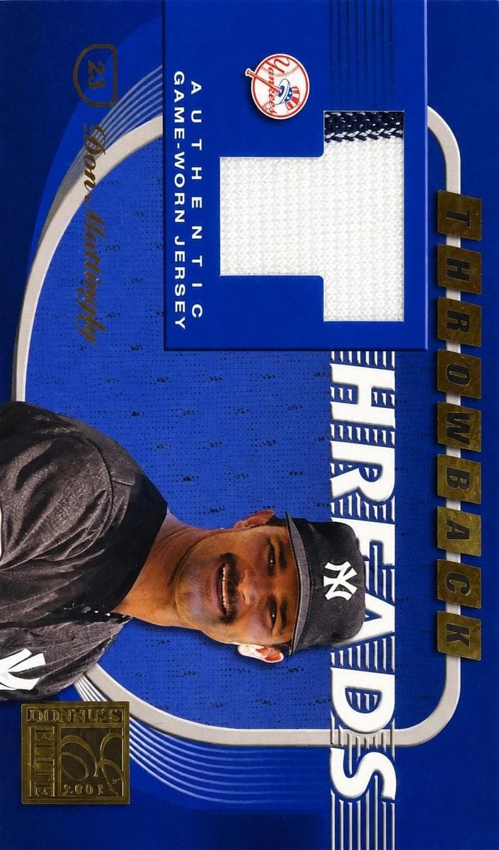 Don Mattingly MEM, PR50,SN100 #TT-29