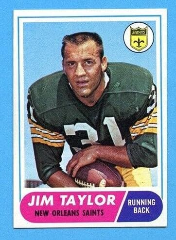 Jim Taylor 1968 topps