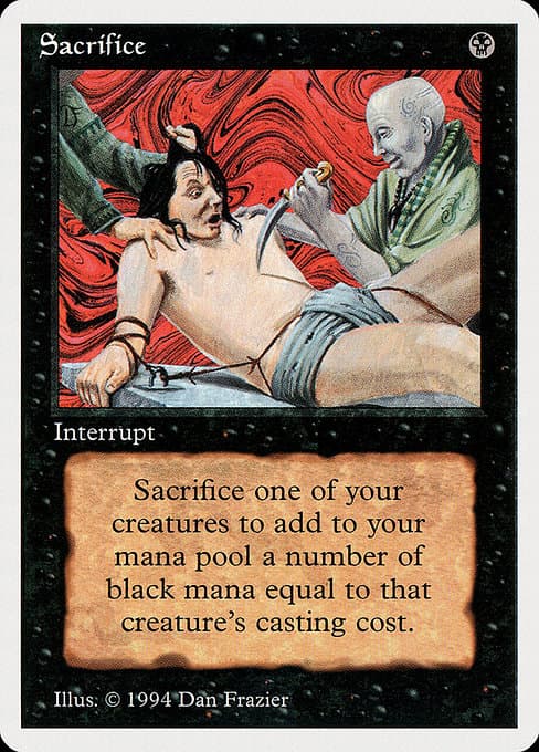 Sacrifice 1994 Magic: The Gathering Revised