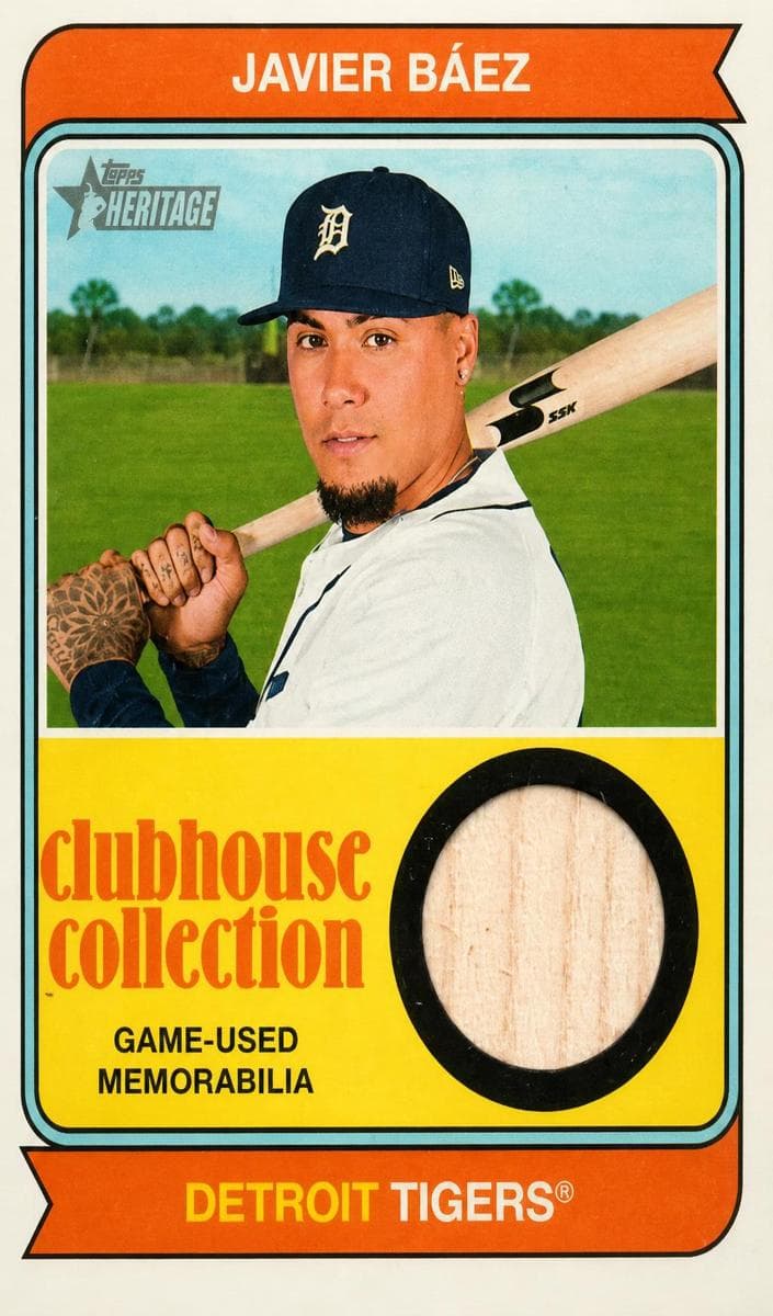 Javier Báez 2023 topps Topps Heritage