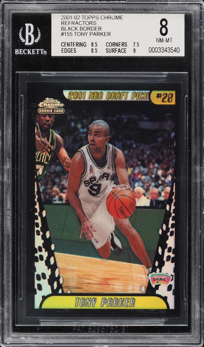 Tony Parker 2001 topps Topps Chrome