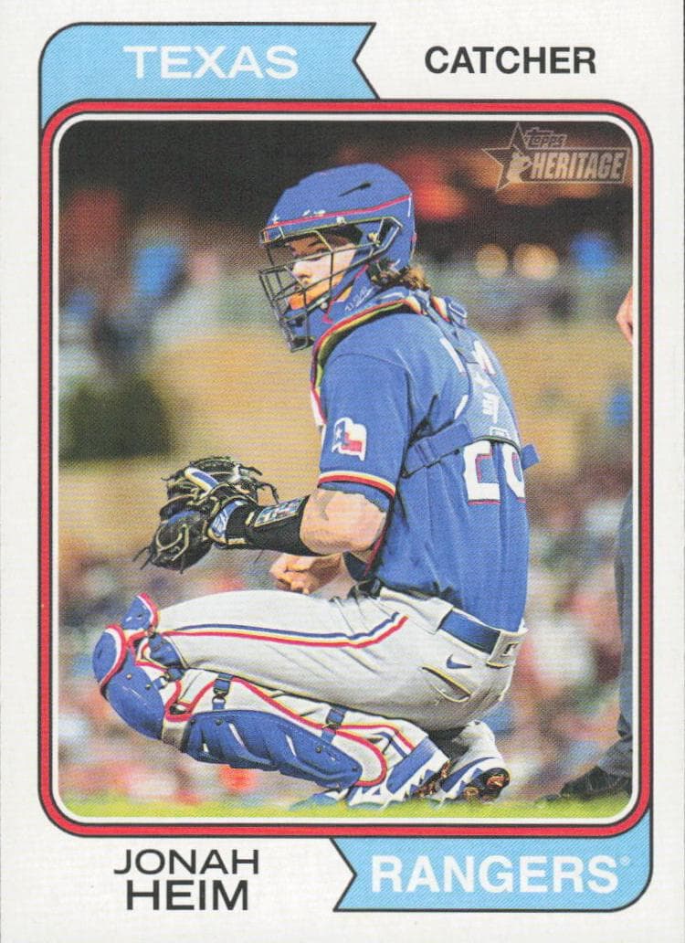 Jonah Heim 2023 topps Topps Heritage