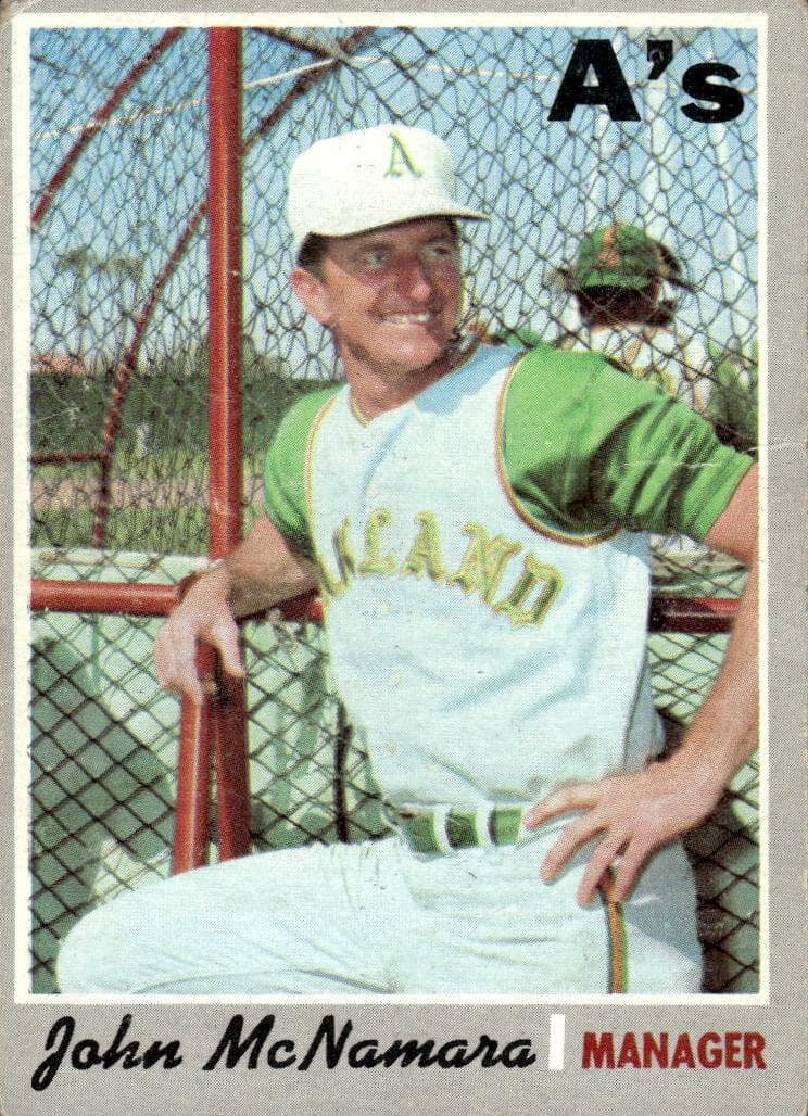 John McNamara 1970 topps Topps