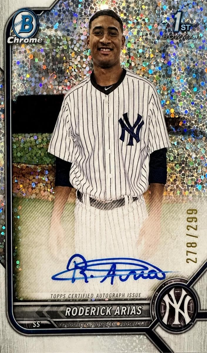 Roderick Arias 2022 bowman Bowman Heritage